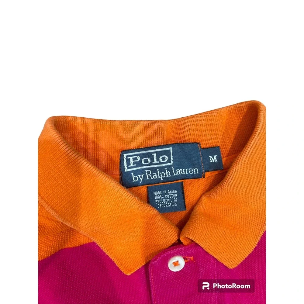 Ralph Lauren Polo Multi Color Striped Shirt Size Medium‎